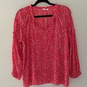 Printed flowy blouse